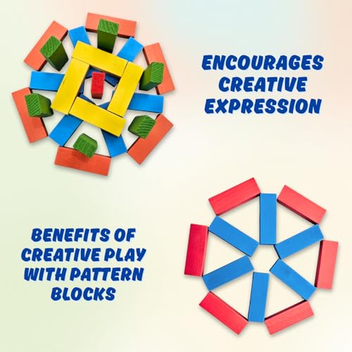 Image of 54 Pcs Colourful Wooden Blocks for Kids 7-14 Years | Indoor Balancing & Building Game, Montessori Wooden Toys, Kids Activity Tower Block for Cognitive Development & Fun