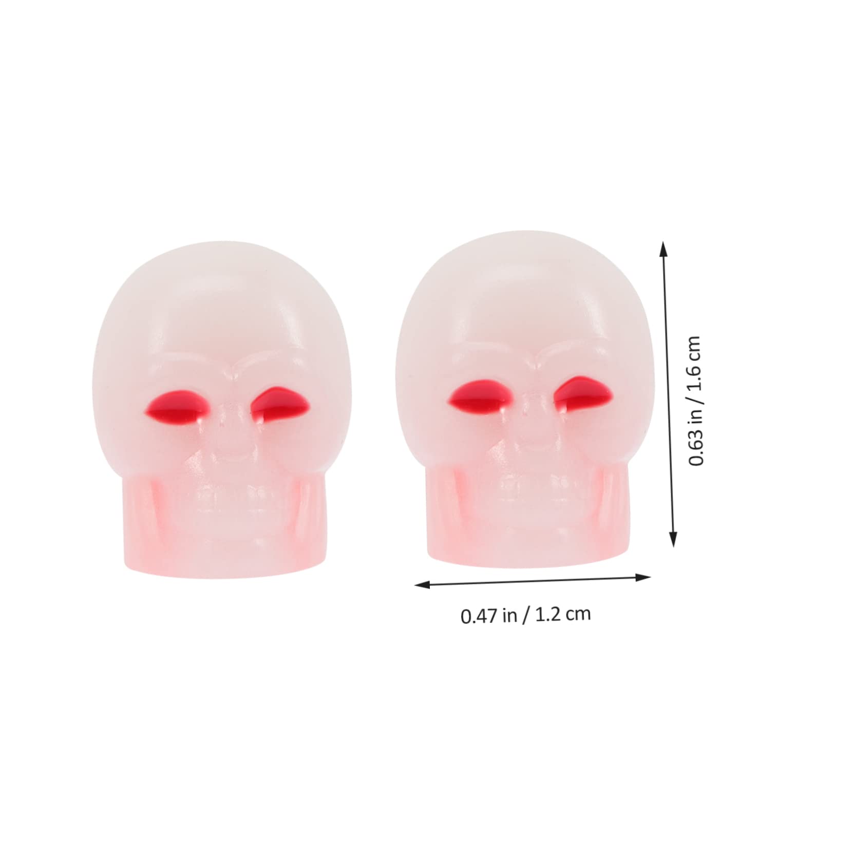 ULTECHNOVO Juego de 3 Tapas de Válvula de Neumático con Diseño de Calavera Que Brillan en La Oscuridad para Coche Motocicleta Y Bicicleta 40 Unidades.