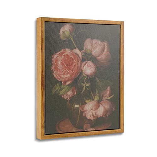 Insimsea Framed Wall Art Decor, 8X10In Samll Canvas Wall Art, Vintage Flower Wall Decor For Bedroom Living Room, Ready To Hang Painting Wall Artwork #TOP11