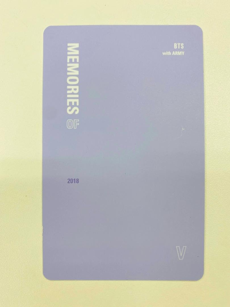 Amazon.co.jp: BTS MEMORIES 2018 ブルーレイ トレカ テヒョン（C4075 