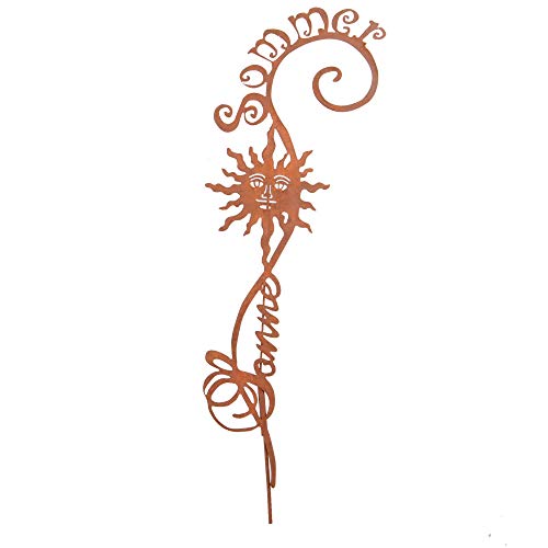 UNUS Gartenstecker Rost Girlande Sommer Sonne groß