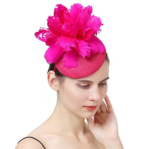 Chapeau bibi pour femme rose : fixez votre coiffure de fête sans effort