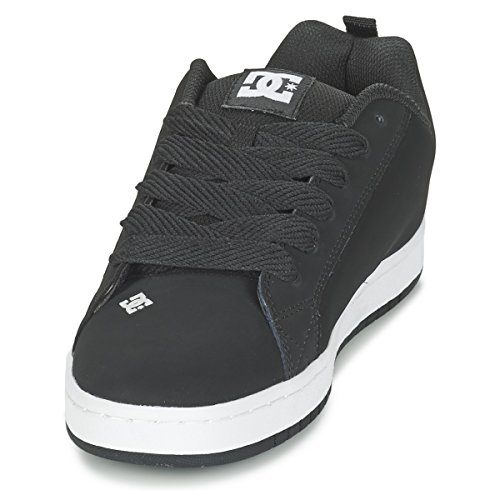 DC mens Court Graffik Casual Skateboarding Shoe, Black, 8.5 US