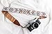 Camera Strap for All DSLR and Mirrorless Cameras Including Binoculars, Embroidered White Woven Universal Neck & Shoulder Strap Floral Pattern for Photographers Men Women, Best Gift for Photographers