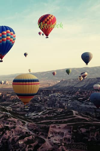 Notebook: Hot Air Ballons Cover Notebook