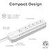 Geeni Smart Surge Protector 6-Outlet Power Strip – Wi-Fi Enabled with Voice Control (Alexa, Google Assistant), Surge Protection, 3ft Extension Cord, Remote Access