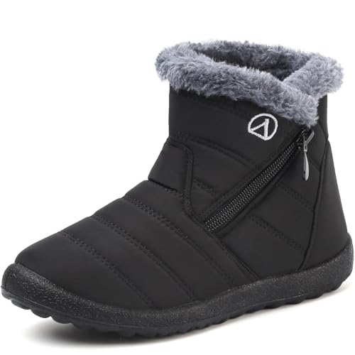 LAZAZAFI Stivali Ragazze Ragazzi Invernali Stivali da Neve Impermeabili Caldo Peluche Bambini Stivaletti All'aperto...