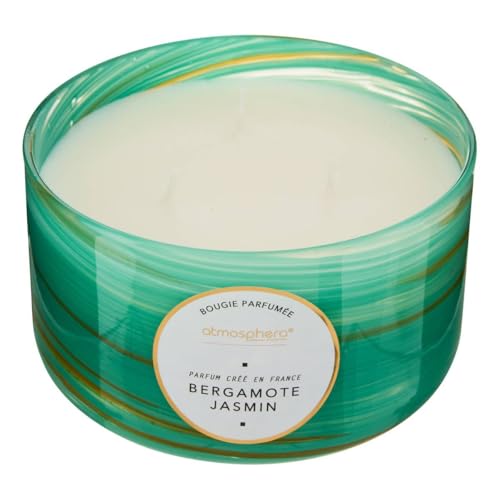 Atmosphera - Vela perfumada wavy bergamota jazmín 540g