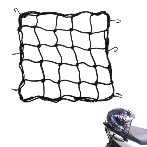 【Facile Da Usare】La rete elastica per telaio da moto ha una buona aderenza ed elasticità, il bagaglio non si muove affatto, molto utile per i viaggi in moto e in bicicletta.puoi tenerli stabili e sicuri sulla strada.