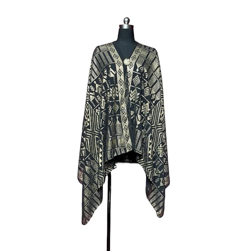 OverSize 1920's Vintage Gorgeous Style Women's Assuit Shawl Faux Assuit Foil Print Pearl Chiffon Headband Scarf Hajib2