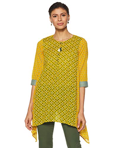 Image of global desi Women's Cotton Floral Regular Shirt