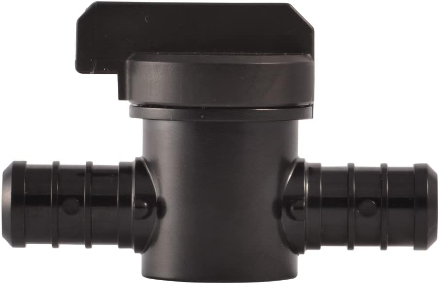 SharkBite24606Z2 Poly Crimp Ball Valve, Black