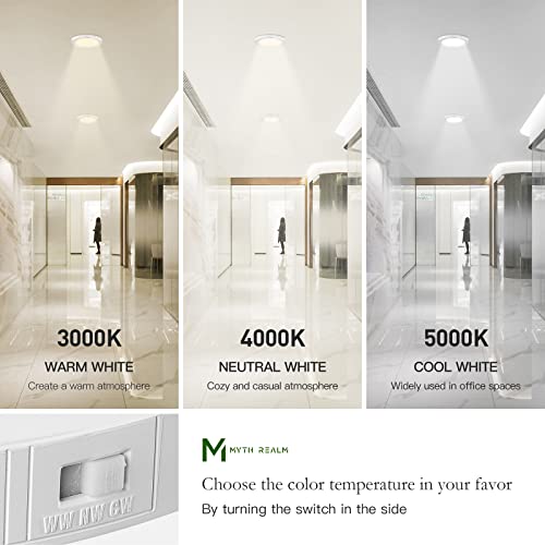 Myth Realm Led Motion Sensor Flush Mount Ceiling Light Fixture, 9" Dimmable Simple Design For Kitchen, Dining Room, Garage, Basement #TOP3