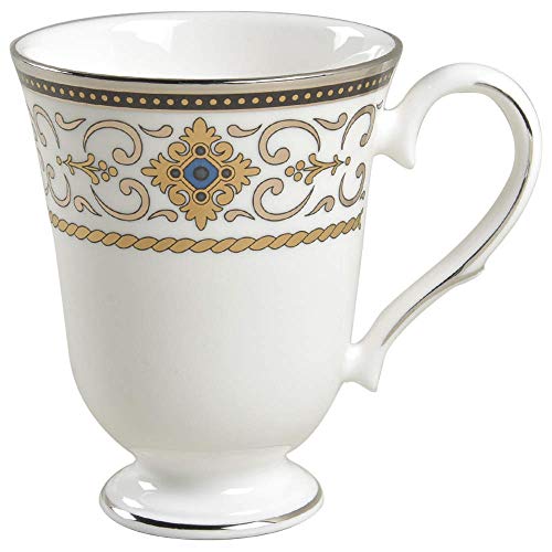 Lenox Vintage Jewel Platinum Banded Bone China Accent Mug