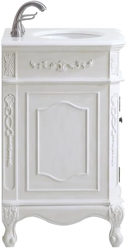 Elegant Kitchen and Bath Danville Solid Wood Bathroom Vanity in Antique White