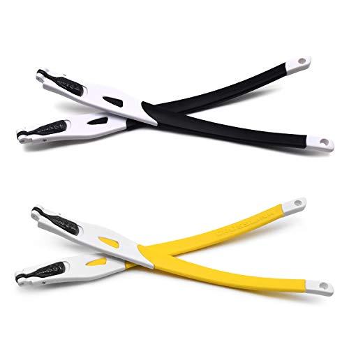 Repuesto de Goma Oakley Crosslink Patas de Marco Blanco en Negro y Amarillo