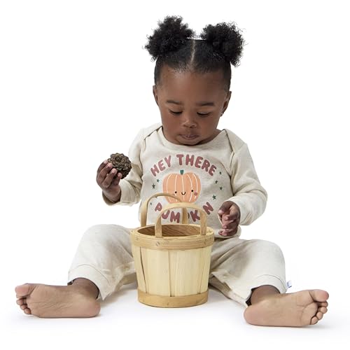 Onesies Brand Baby Unisex 3-Pack Cotton Romper – Soft Lap Shoulder One-Pieces with Leg Snaps for Easy Changes and All-Day Comfort, What Fun Pumpkin, 24 Months