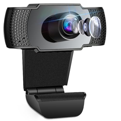 Gospace 5MP HD Webcam with Microphone for PC, USB 2.0