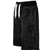 Southpole Men's Jogger Shorts with All Over Leaf Patterns In Fleece Fabric