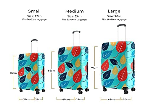 Image of Cortina Eco Friendly Spandex Small Protective Luggage Cover Fits 18-22 Inch Luggage Cover-Pack of 1-Blue