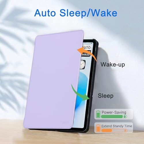 Image of CoBak Case for Samsung Galaxy Tab A11+ Plus 11 inch 2025, Multi-Viewing Angles, All New PU Leather Folio Stand Cover with Auto Sleep Wake Feature for Samsung Galaxy Tab A11+ Tablet 11-inch, Light Purple