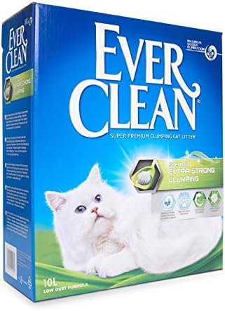 Ever Clean Extra Strong Clumping Cat Litter Scented 10L Extreme Premium Lock In Odour Triple Ultra Action Deodorizer And Feline Natural Freshness Self Cleaning, Fresh And Hygienic
