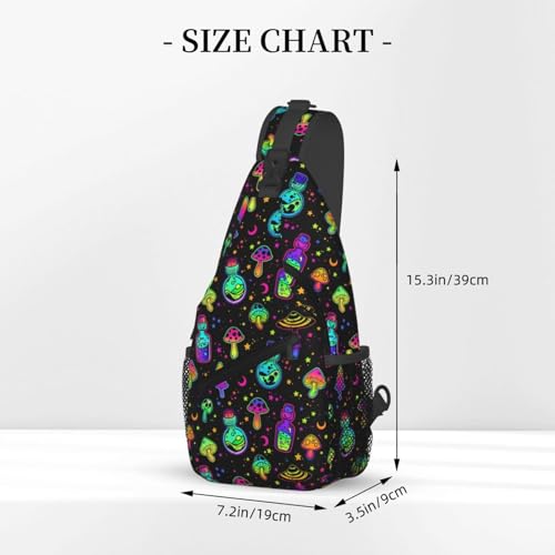 Halloween Crossbody Sling Bag For Women Men Witch Bottles With Potion Chest Bag Adjustable Shoulder Bag Sling Backpack Casual Daypack3