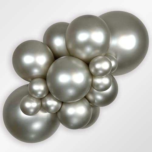 Image of Sempertex Reflex Silver Balloons, Latex, 11 Inch, 25 Pcs