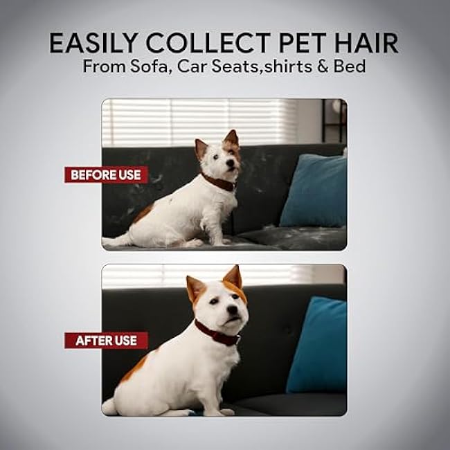 Pet Hair Removal Glove for Cats & Dogs ¨C Upgraded Five-Finger Electrostatic Pet Hair Gloves, Reusable Magic Brush Pet Hair Remover Tool for Clothing, Laundry, Couch, Carpet & Car Seat-mEssIbqa