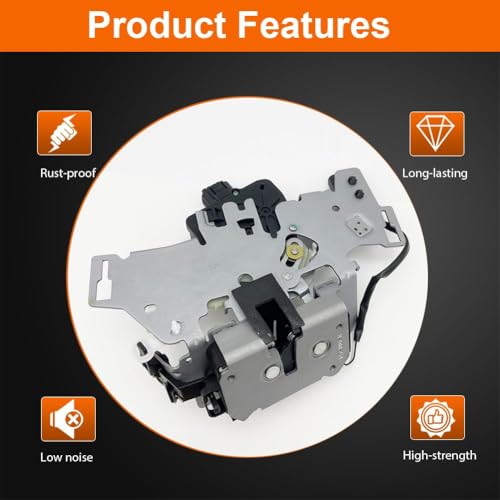 Image of Manual Right Sliding Door Lock Actuator Compatible with 2008-2020 Grand Caravan, 2008-2016 Town & Country - 2012-2015 Ram C /V Rear Passenger Side