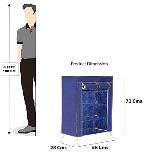 Image of OBBO 4-Layer Collapsible Shoe Rack | Space-Saving Foldable Shoe Organizer with Durable Metal Frame | Portable Storage Shelf for Shoes, Slippers & Boots | Maroon
