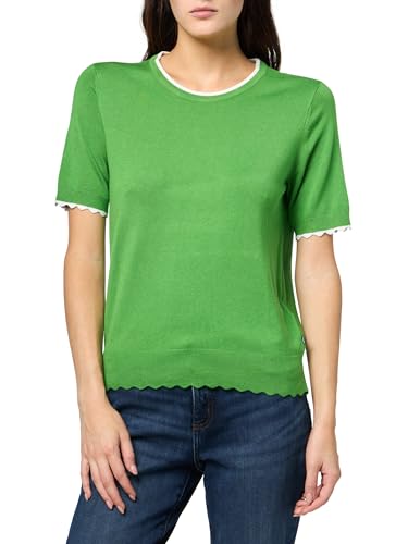 Image of Nautica Women's Crew Neck Solid Short Sleeve Sweater