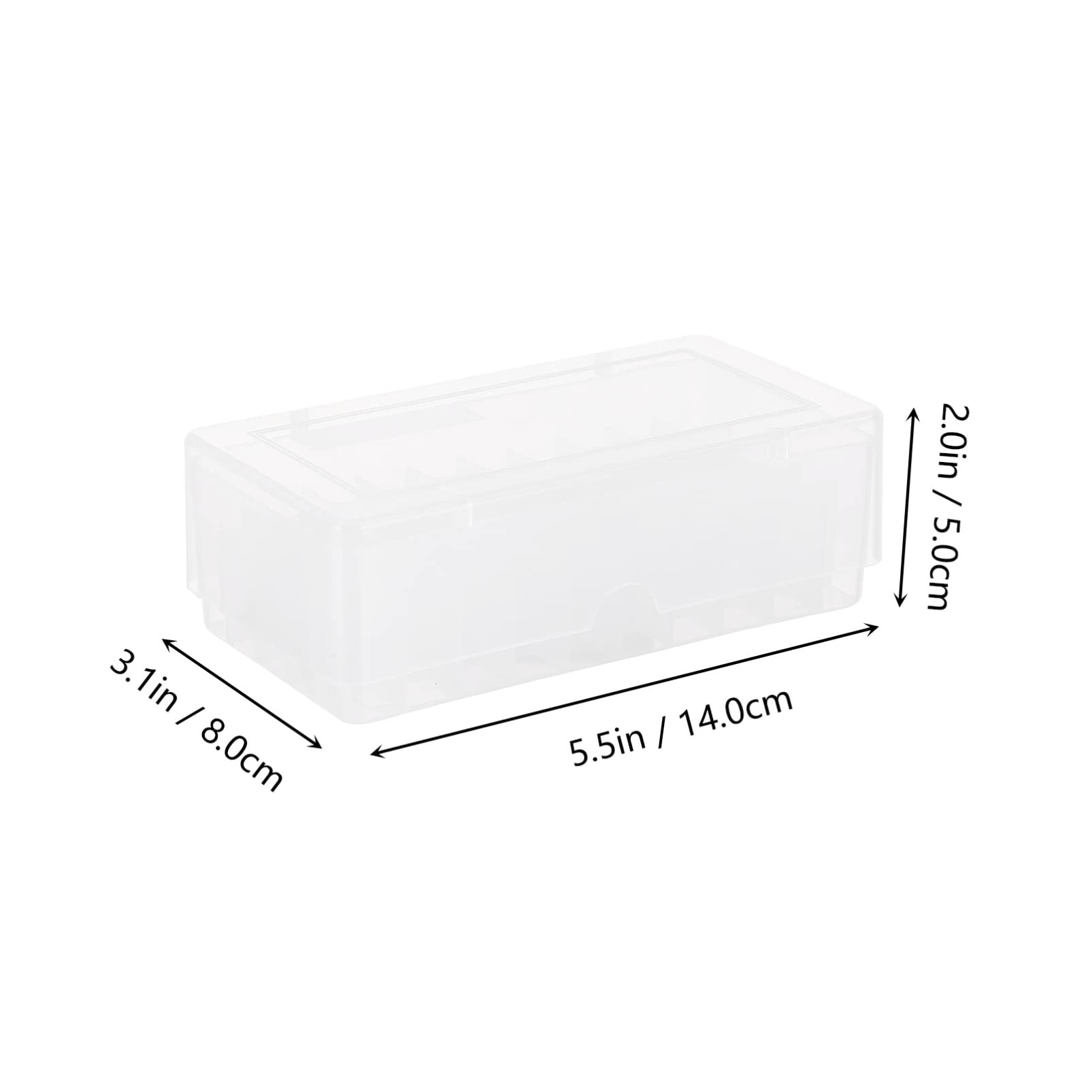 KICHOUSE Secure Locking Clasp Freezing Tubes Storage Box Plastic Cryovial Tube Use