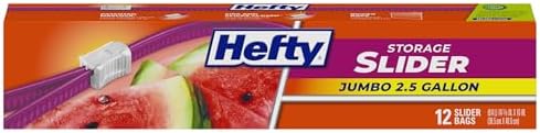 Hefty Slider Storage Bags, Jumbo, 12 Count