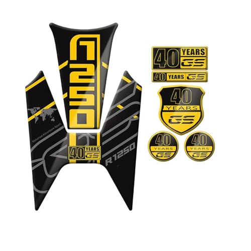 Kit protection 3D gel noir réservoir BMW R1250GS anti-rayures genoux moto
