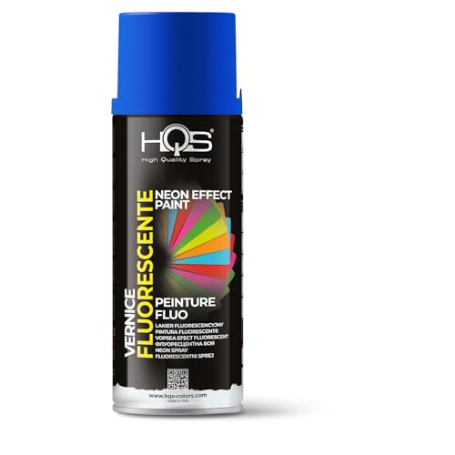 HQS Bomboletta di Vernice Spray 400 ml Fluorescente (Blu)