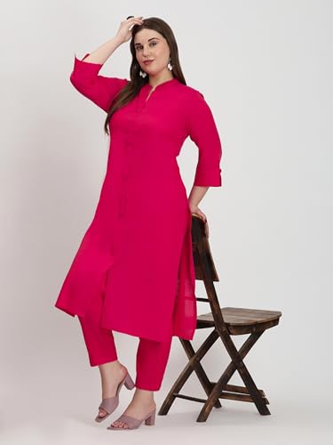 Image of SINDOORI Collar Kurta for Women Solid Colour S to 6XL Plus Size Kurta for Women