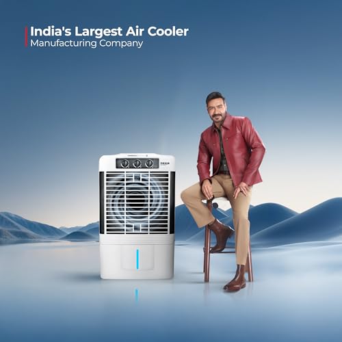 Image of SUMMERCOOL Nexia 65Ltr Desert Air Cooler for Home | High Speed Fan | 35ft powerful Air Throw | Desert Cooler | Inverter Compatible | HoneyComb | Collapsible Louvres| 1 year warranty | White
