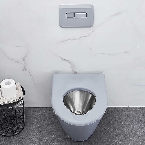 Stainless Steel Toilet Silicone Soft Bag Safety Anti-Collision Toilet Embedded Water Tank (Toilet + Cistern) (Toilet + Cistern)