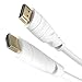 Produktbild KabelDirekt - weißes 4K HDMI Kabel - 1m - kompatibel mit (HDMI 2.0a/b 2.0, 1.4a, 4K Ultra HD, 3D, Full HD, 1080p, HDR, ARC, Highspeed mit Ethernet, PS4, Xbox, HDTV) - TOP Series