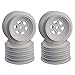 DE Racing Gambler Rear White Wheels (4Pcs) for Late Model 12mm Hex/AE -TLR