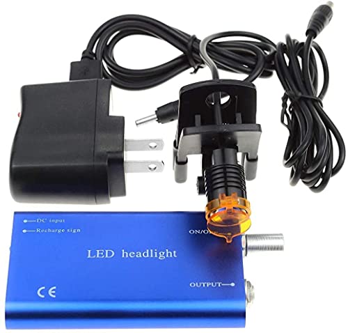 Blauwe Draagbare 3W LED Tandheelkundige Koplamp Plastic Clip Filter Hoofd Licht Tandheelkundige Binoculaire Loupe - Image 5