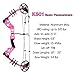 WUXLISTY Youth Compound Bow Set 15-45 Lbs for Teens and Beginner, Package with Archery Hunting Equipment, 5 Pin Sight, Max Speed 320fps, Adjustable, Right Hand, Pink