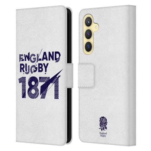 Funda Inglaterra Rugby Samsung S23 FE tipo libro cuero Head Case Designs Primera XV