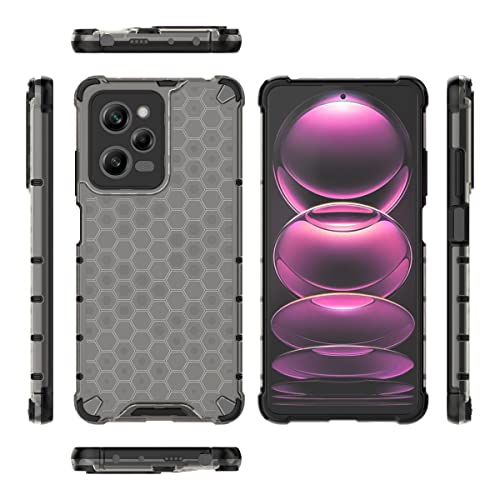 Image of Glasgow Back Case Cover Designed for [ Poco X5 Pro 5G ] (Stylish Look | Shock Proof) - Black
