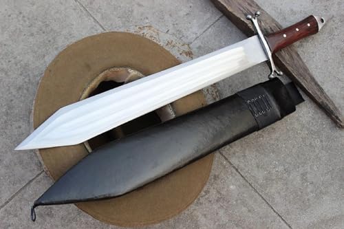EGKH-20 Inch Blade Gorgon Slayer-Gladius Xiphos Hybrid Sword-Hand Forged Bushcraft Chopper Kukri-Balance Tempered-Sharpen-Functional