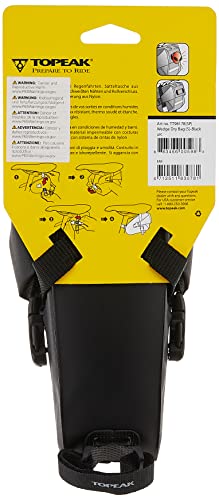 Topeak Wedge Drybag Bike Bag With Strap Mount, Medium, Black #TOP3