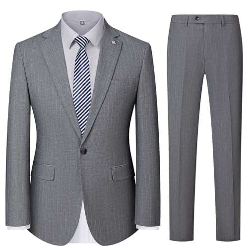[JIMYXGOL] メンズスーツ 2点セット 洗えるスーツ メンズ ビジネス リクルートスーツ セットアップ スリムフィット 喪服 ストレッチ フォーマル 結婚式 ウエストゴム入り 入学式・卒業式・面接・通勤 春秋冬