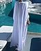 Bsubseach Gold Embroidery Long Kaftan Dresses V Neck Caftan Dress Beach Cover Ups for Women White