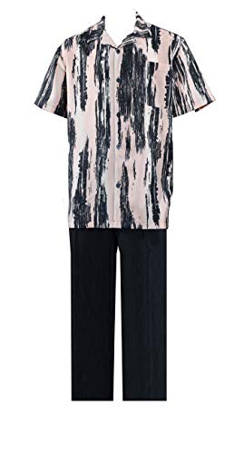 Fortino Landi Abstract Pattern Walking Suits W/Solid Pants 2965-Peach-Xxx-Large-48 #TOP7